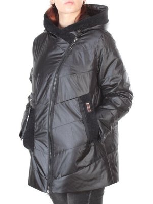 22-307 BLACK Куртка демисезонная женская AKiDSEFRS (синтепон 100 гр.)