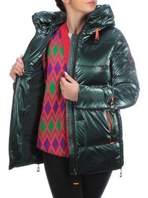 8018 DK. GREEN Пальто женское зимнее JARIUS (200 гр. холлофайбера)