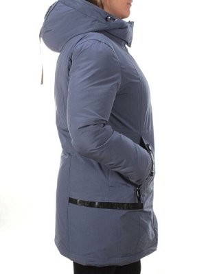 M2007 GRAY/LT. BLUE Пальто зимнее женское MARIA