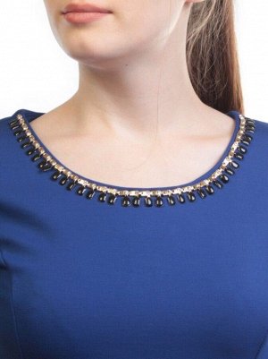 1603 BLUE Платье женское (90% хлопок, 10% полиэстер)