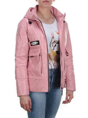 8267 PINK Куртка демисезонная женская BAOFANI (100 гр. синтепон)