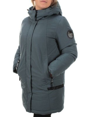 M2007 GRAY/BLUE Пальто зимнее женское MARIA