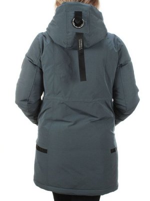 M2007 GRAY/BLUE Пальто зимнее женское MARIA