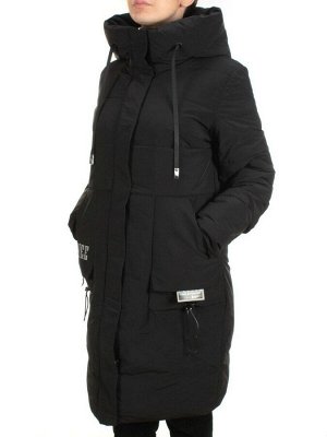 21-972 BLACK Пальто зимнее женское AIKESDFRS