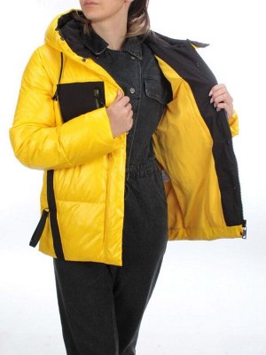 8329 YELLOW Куртка зимняя женская (200 гр. холлофайбера)