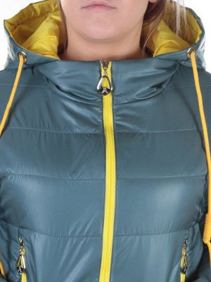19120 GRAY/GREEN Пальто демисезонное женское AiKESDFRS