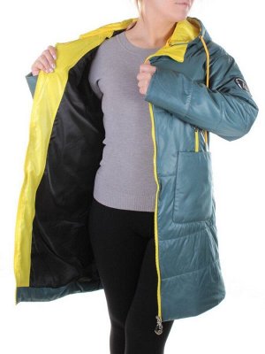 19120 GRAY/GREEN Пальто демисезонное женское AiKESDFRS