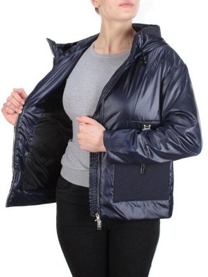 BM-0081 DARK BLUE Ветровка женская R.LONYR (100% полиэстер)