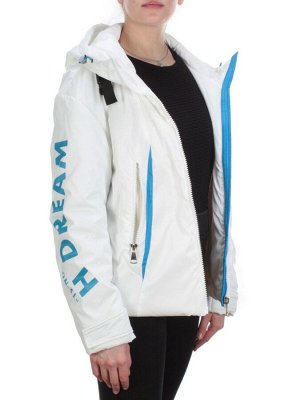 D004 WHITE Куртка демисезонная женская (100 гр. синтепон)