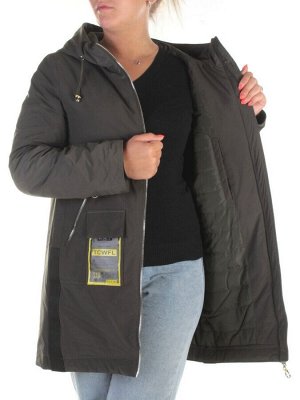 0828 KHAKI Куртка демисезонная женская RikA (150 гр.синтепона)