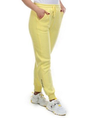 02 YELLOW Брюки спортивные женские на флисе (100% хлопок) 7986