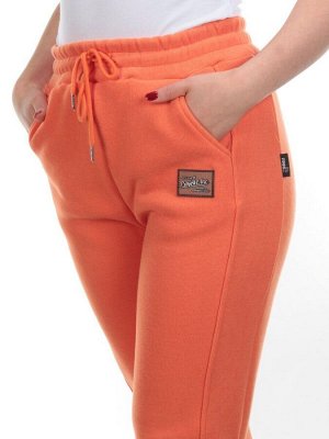 01 ORANGE Брюки спортивные женские на флисе (100% хлопок) 7986