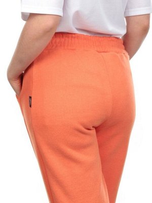 03 ORANGE Брюки спортивные женские на флисе (100% хлопок) 7986
