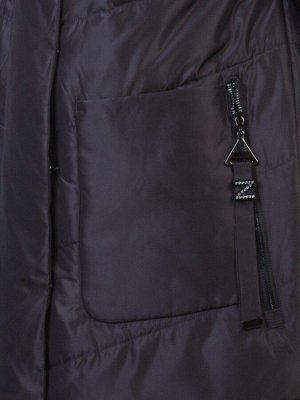 8033 DK. VIOLET Пальто женское зимнее (био-пух)