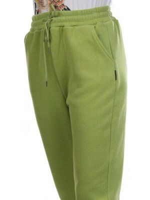 05 GREEN Брюки спортивные женские на флисе (100% хлопок) 7986