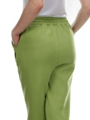 05 GREEN Брюки спортивные женские на флисе (100% хлопок) 7986