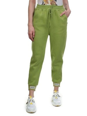 05 GREEN Брюки спортивные женские на флисе (100% хлопок) 7986