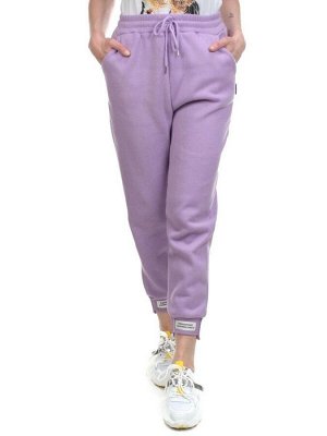 05 LILAC Брюки спортивные женские на флисе (100% хлопок) 7986
