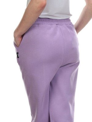 08 LILAC Брюки спортивные женские на флисе (100% хлопок) 7986