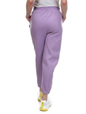 08 LILAC Брюки спортивные женские на флисе (100% хлопок) 7986