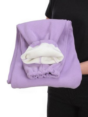 08 LILAC Брюки спортивные женские на флисе (100% хлопок) 7986