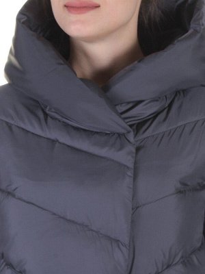 8115 GRAY/PURPLE Пальто зимнее женское Jarius
