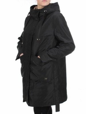 2192 BLACK Куртка демисезонная женская Parten (50 гр. синтепон)