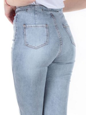 0062 GRAY/BLUE Джинсы женские зауженные YTD JEANS
