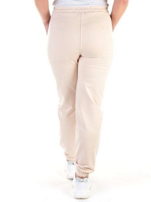 QB-84 BEIGE Брюки спортивные женские (95% хлопок, 5% стрейч) P&S