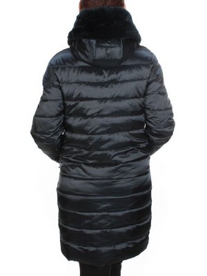 815-E03 DARK BLUE Пальто зимнее женское VISDEER (200 гр. тинсулейт)