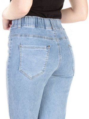 1107 LT. BLUE Джинсы зауженные женские ZAL