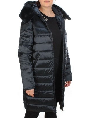 815-E03 DARK BLUE Пальто зимнее женское VISDEER (200 гр. тинсулейт)