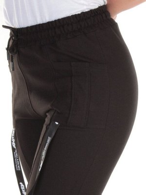 QB-82 BLACK Брюки спортивные женские (95% хлопок, 5% стрейч) P&S