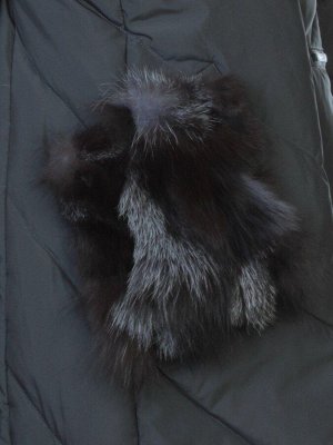 E-867 GRAY/GREEN Пальто теплое стеганое EVCANBADY