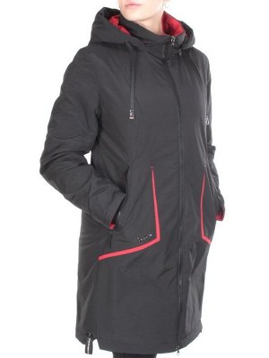 21-60 BLACK Куртка демисезонная женская AKiDSEFRS (100 гр.синтепона)