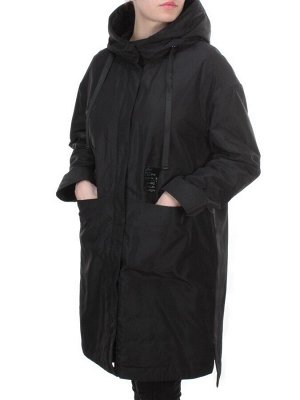 2190 BLACK Куртка демисезонная женская Parten (50 гр. синтепон)