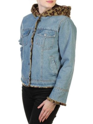 000 BLUE/GREEN Куртка джинсовая с плюшем Misifeer