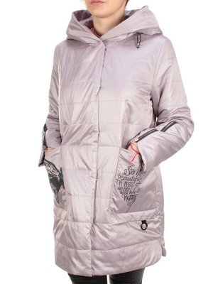 ZW-2181-C LT. BEIGE Куртка демисезонная женская BLACK LEOPARD (100 гр.синтепона)