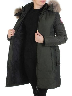 YW-17013 SWAMP Пальто женское зимнее (био-пух, натуральный мех лисицы)