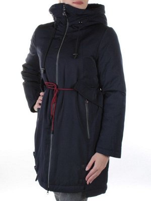18602 DK. BLUE Пальто зимнее удлиненное Kaffir Lily
