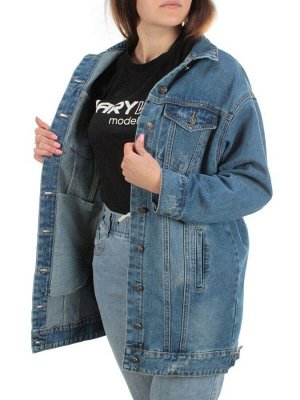 8925-1 BLUE Куртка джинсовая женская