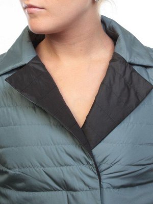 BM10301 GRAY/TURQUOISE Куртка демисезонная женская (50 гр. синтепон)