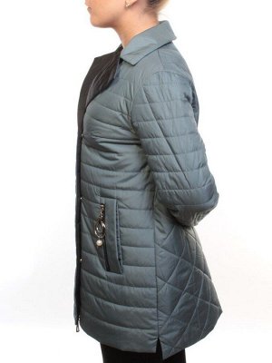 BM10301 GRAY/TURQUOISE Куртка демисезонная женская (50 гр. синтепон)