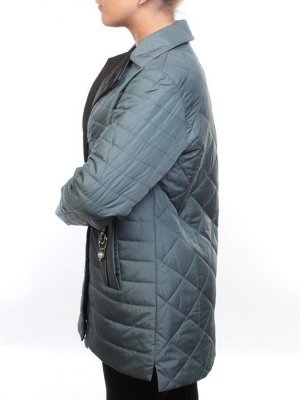 BM10301 GRAY/TURQUOISE Куртка демисезонная женская (50 гр. синтепон)