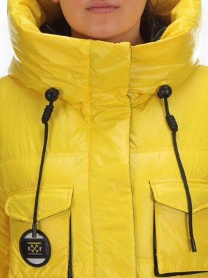 2187 YELLOW Куртка зимняя женская AIKESDFRS (200 гр. холлофайбера)