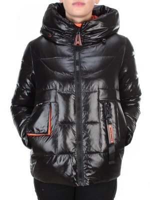 2197-1 BLACK Куртка зимняя женская MONGEDI (200 гр. холлофайбера)