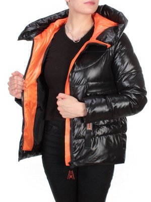 2197-1 BLACK Куртка зимняя женская MONGEDI (200 гр. холлофайбера)