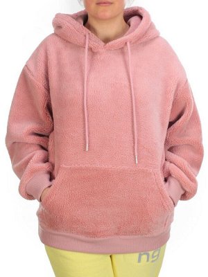 110 PINK Худи женское Тедди на флисе