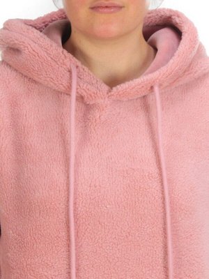 110 PINK Худи женское Тедди на флисе