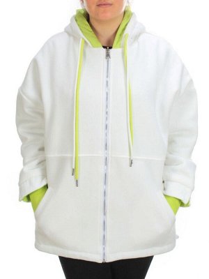 2561 WHITE/YELLOW Худи женское (50 гр. синтепон)